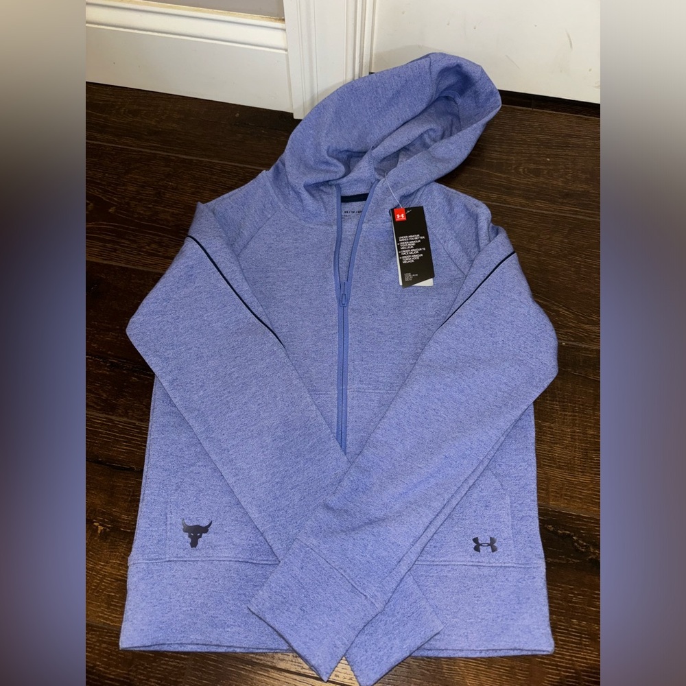NWT Under Armour Project Rock XS Zip Up